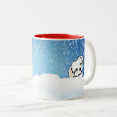 Havanese Weihnachts-Tasse Zweifarbige Tasse (VorderseiteRechts)
