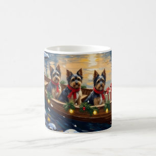 Havanese Weihnachtsboot-Feiertag Kaffeetasse