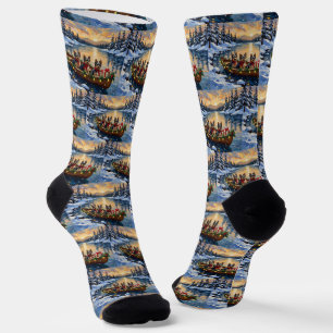 Havanese Weihnachtsboot-Feiertag Socken