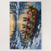 Havanese Weihnachtsboot Urlaub Puzzle (Vertikal)