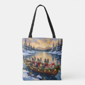 Havanese Weihnachtsboot Urlaub Tasche (Rückseite)