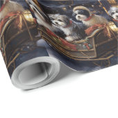 Havanese Weihnachtsfeiertage Geschenkpapier (Rolleneckpunkt)