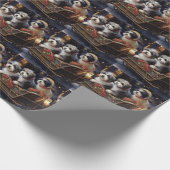 Havanese Weihnachtsfeiertage Geschenkpapier (Ecke)