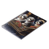 Havanese Weihnachtsfeiertage Notizblock (Linke Seite)