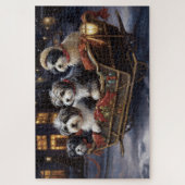 Havanese Weihnachtsfeiertage Puzzle (Vertikal)