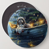 Havanese Weihnachtsfest Reise Button (Vorne & Hinten)