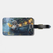 Havanese Weihnachtsfest Reise Gepäckanhänger (Rückseite horizontal)