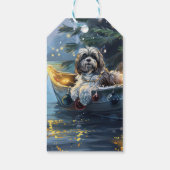 Havanese Weihnachtsfest Reise Geschenkanhänger (Rückseite)