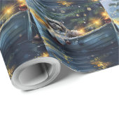 Havanese Weihnachtsfest Reise Geschenkpapier (Rolleneckpunkt)