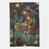 Havanese Weihnachtsfest Reise Geschirrtuch (Vertikal)