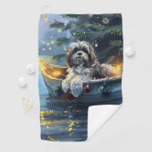 Havanese Weihnachtsfest Reise Golfhandtuch (Insitu)