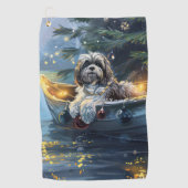 Havanese Weihnachtsfest Reise Golfhandtuch (Vorderseite)