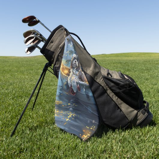 Havanese Weihnachtsfest Reise Golfhandtuch (Gras)