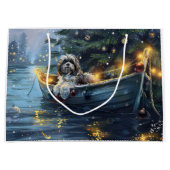 Havanese Weihnachtsfest Reise Große Geschenktüte (Vorderseite)