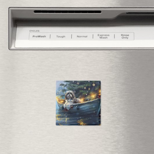 Havanese Weihnachtsfest Reise Magnet (In Situ (Geschirrspüler))