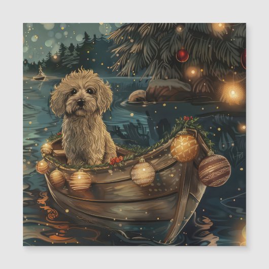 Havanese Weihnachtsfest Reise Magnetkarte (Vorderseite)