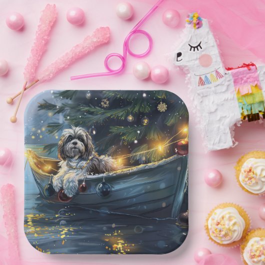 Havanese Weihnachtsfest Reise Pappteller (Party)