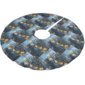 Havanese Weihnachtsfest Reise Polyester Weihnachtsbaumdecke (Schrägansicht)