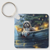 Havanese Weihnachtsfest Reise Schlüsselanhänger (Vorderseite)
