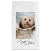 Havanese Weihnachtsgeschenk-Tasche Kleine Geschenktüte (Rückseite)