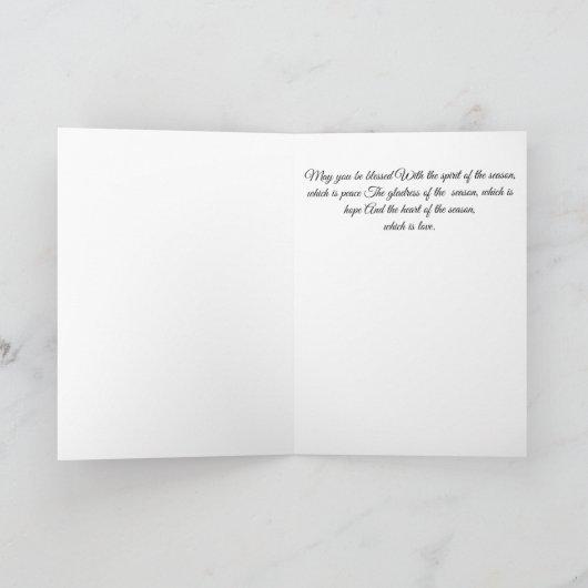 Havanese-Weihnachtskarte Feiertagskarte (Innenseite)