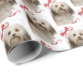 Havanese WeihnachtsPackpapier Geschenkpapier (Rolleneckpunkt)