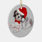 Havanese Weihnachtsverzierung Keramik Ornament (Rechts)