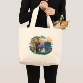Havanese (weiß) jumbo stoffbeutel (Vorderseite (Produkt))