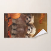 Havanese Welpe Autumn Delight Pumpkin Badhandtuch Set (Handtuch)