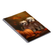 Havanese Welpe Autumn Delight Pumpkin Notizblock (Rechte Seite)