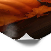 Havanese Welpe Autumn Delight Pumpkin Poster (Ecke)