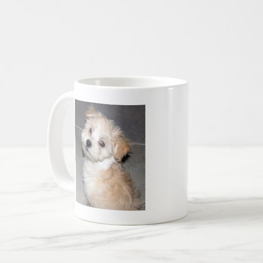 Havanese Welpe Kaffeetasse (Vorderseite Links)