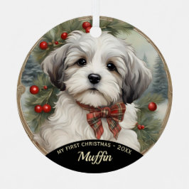 Havanese Welppy's First Christmas Ornament