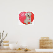 Havanese/Westie Mix Valentinstag Poster (Küche)