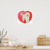 Havanese/Westie Mix Valentinstag Poster (Küche)