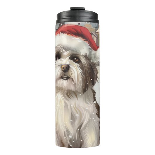 Havanese Winter Wonderland Weihnachtsfreude Thermosbecher (Vorderseite)