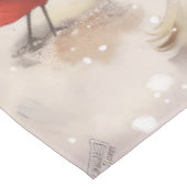 Havanese Winter Wonderland Weihnachtsfreude Tischdecke (Schrägansicht)