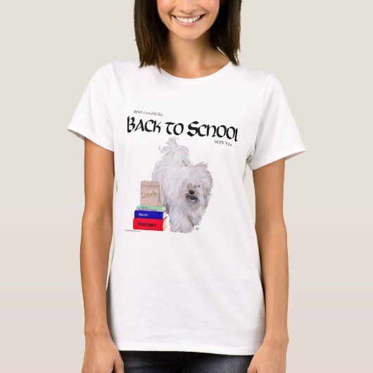 Havanese zurück zur Schule T-Shirt (Vorderseite)