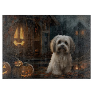 Havaneser Halloween Gruselig Schneidebrett