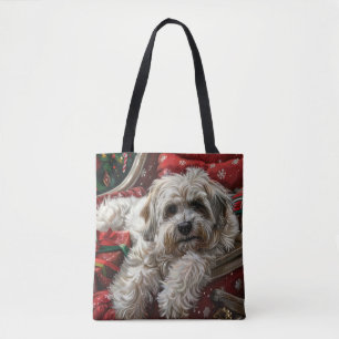Havaneser Hund Weihnachtsfestlich Tasche