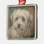 Havaneser Ornament Aus Metall (Links)