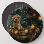 Havaneser Weihnachtsfestreise Button (Vorne & Hinten)