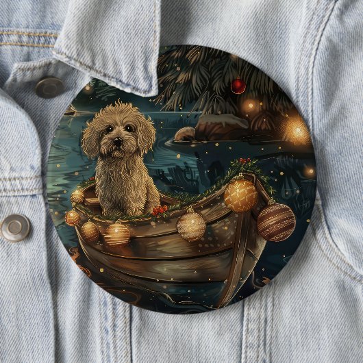 Havaneser Weihnachtsfestreise Button (Beispiel)