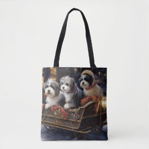 Havaneser Weihnachtsfestzeit Tasche