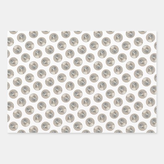 Havanesische Welpe, Havanese, Kubanisch-Bichon, Bi Geschenkpapier Set (Vorderseite 2)