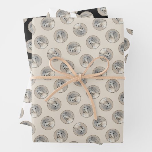 Havanesische Welpe, Havanese, Kubanisch-Bichon, Bi Geschenkpapier Set (Beispiel)