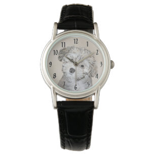 Havanesische Welpenmalerei - Niedliche Original Hu Armbanduhr