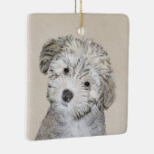 Havanesische Welpenmalerei - Niedliche Original Hu Keramikornament (Rechts)