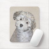 Havanesische Welpenmalerei - Niedliche Original Hu Mousepad (Mit Mouse)