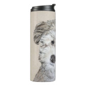 Havanesische Welpenmalerei - Niedliche Original Hu Thermosbecher (Nach links gedreht)